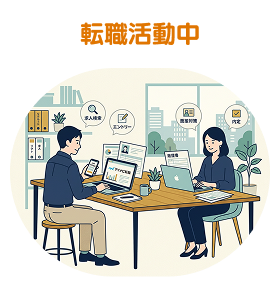 転職活動中